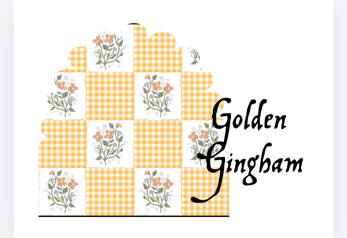 Golden gingham