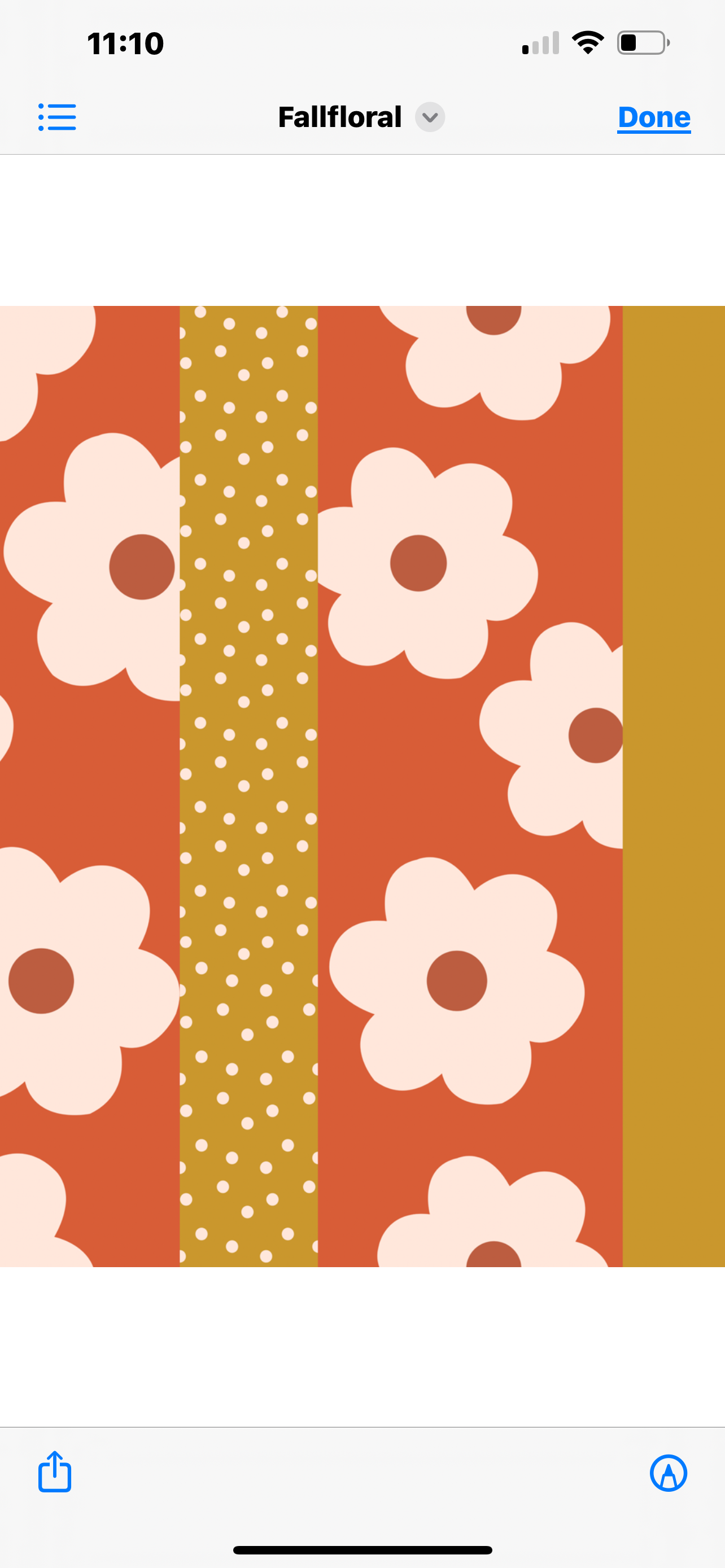 Flower fall fabric