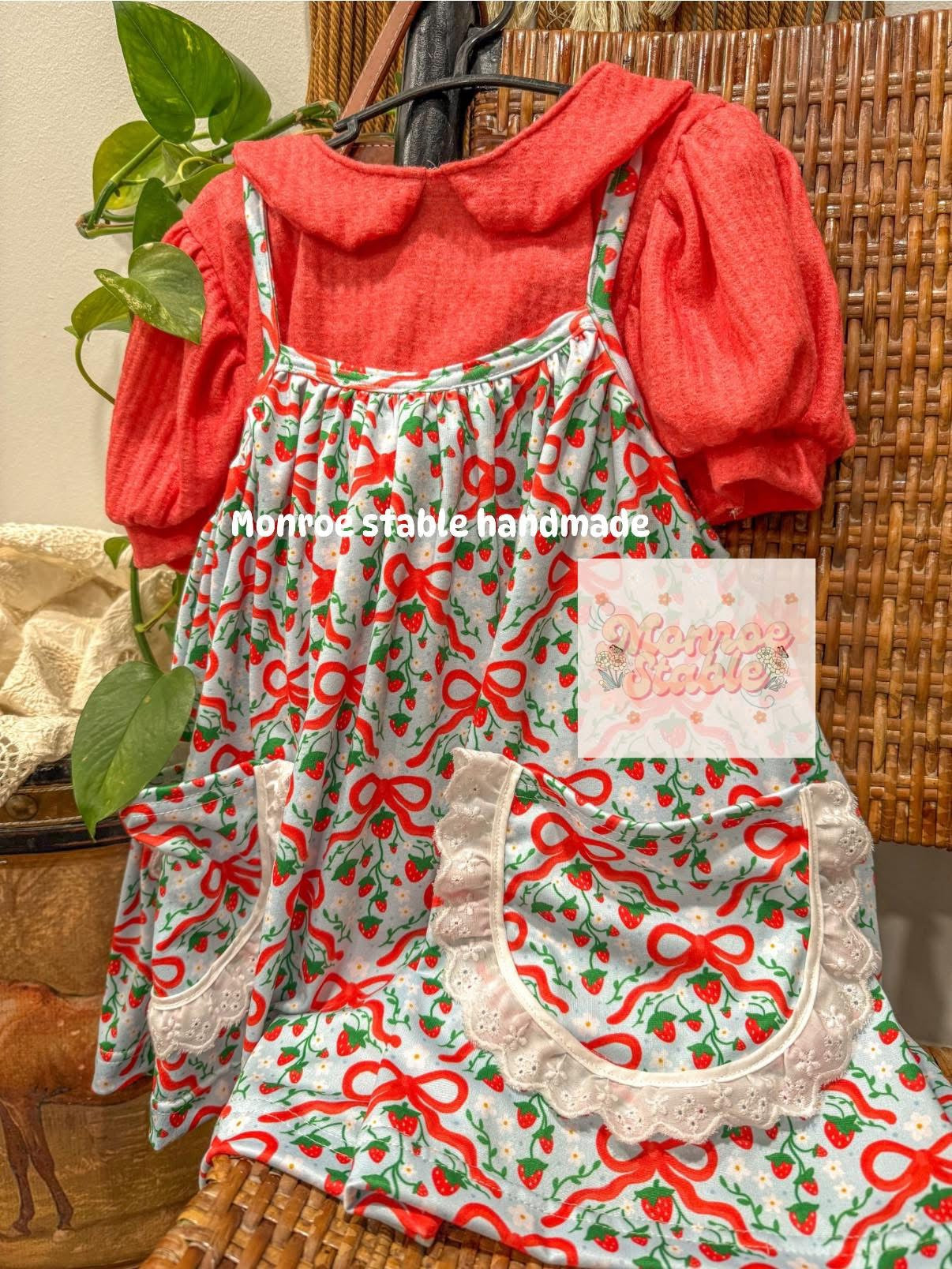 Strawberry preorder set top/dress