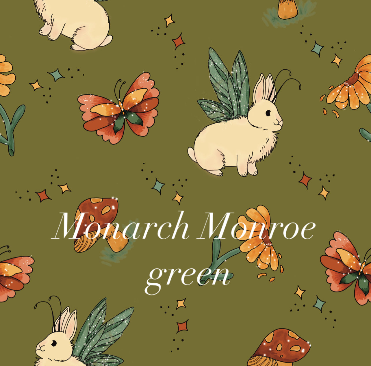 Fairy bunny seamless 4 background available