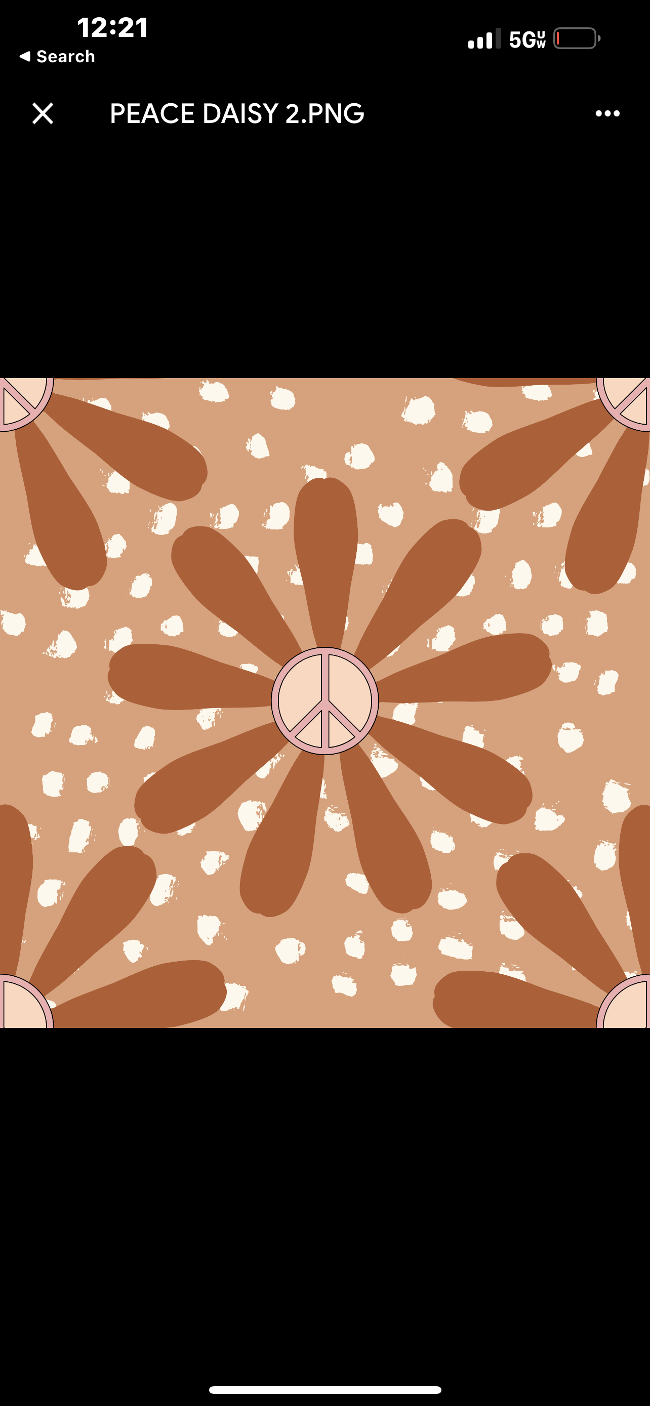 Peace sign rust