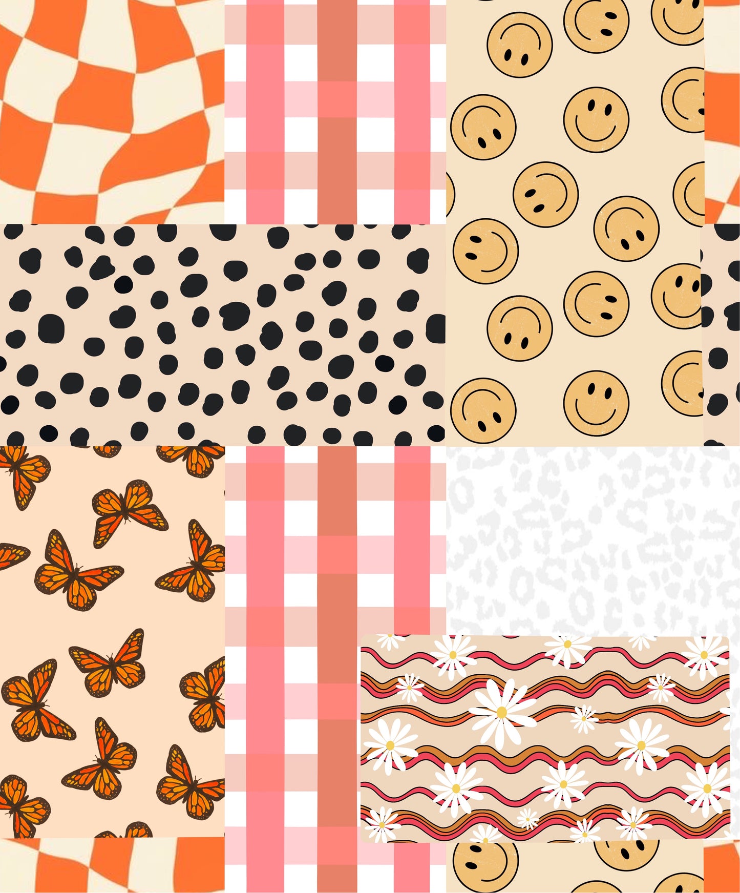 Smiley retro patchwork