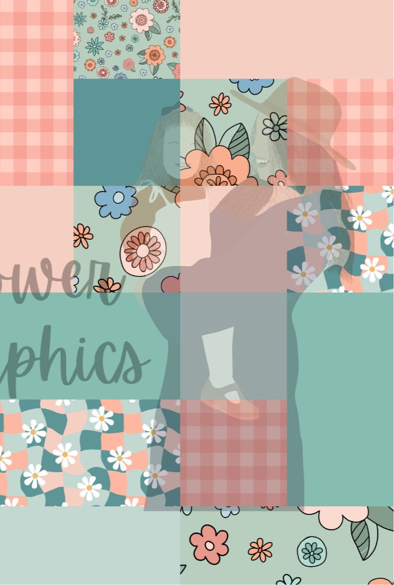 Checker Daisy patchwork