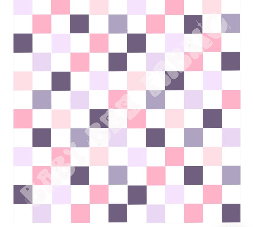 Purple/pink checkers girls
