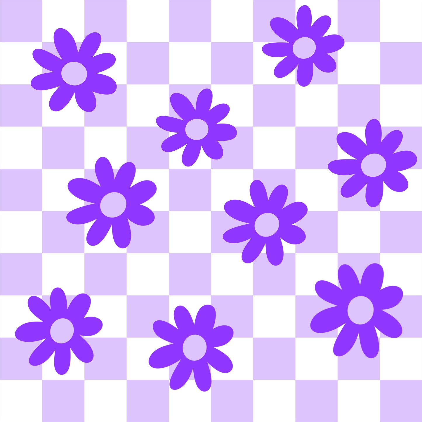 Purple checker flower