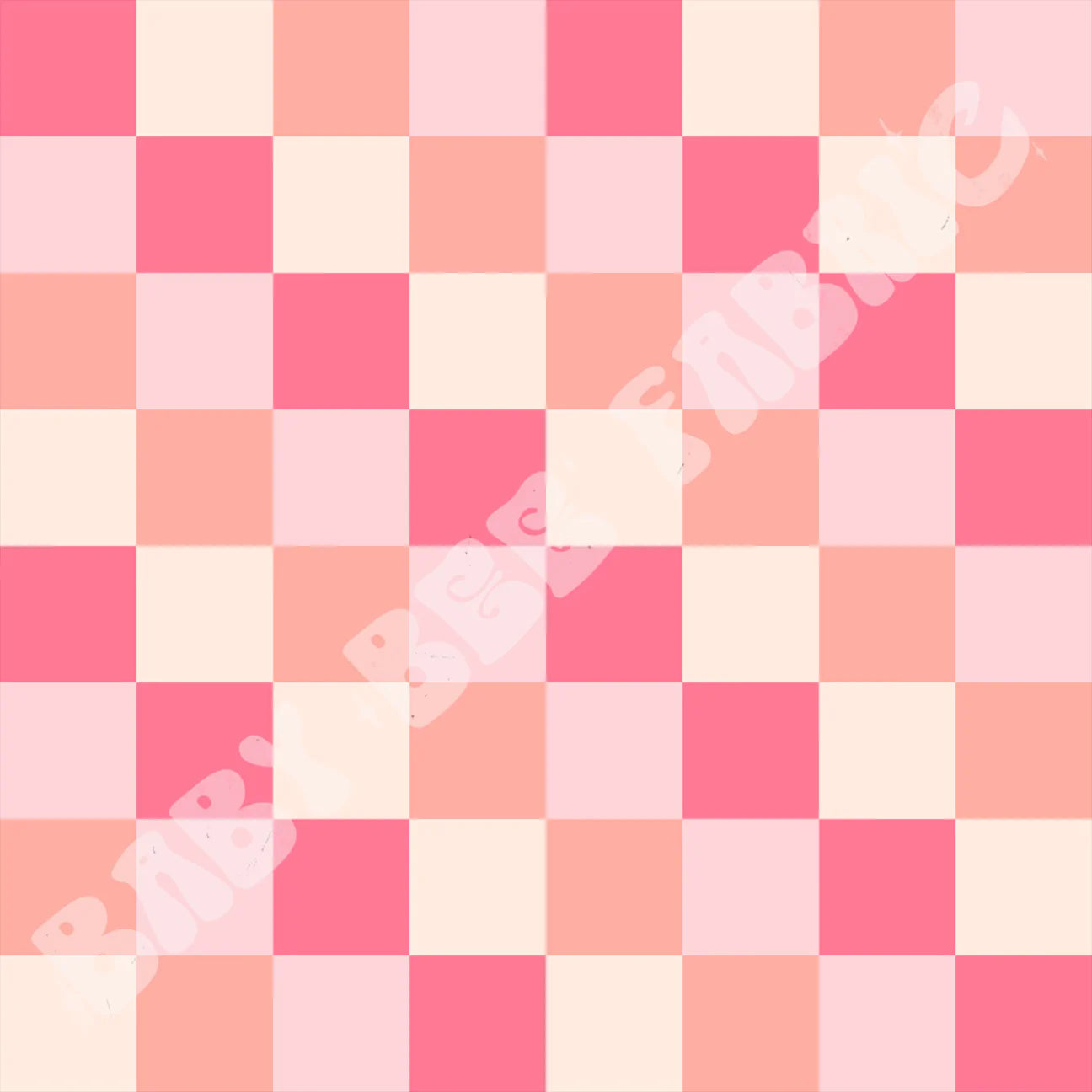Pink peach check