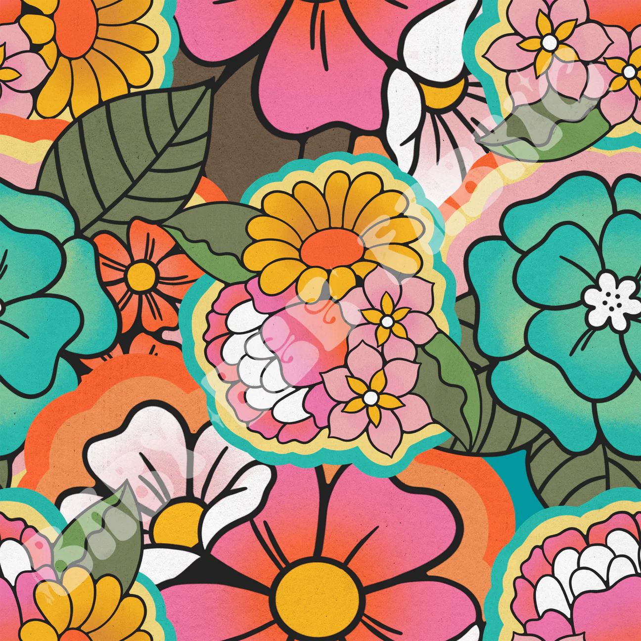 Wild bright fabric