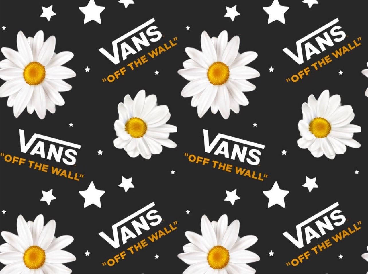 Vans sunflower fabric