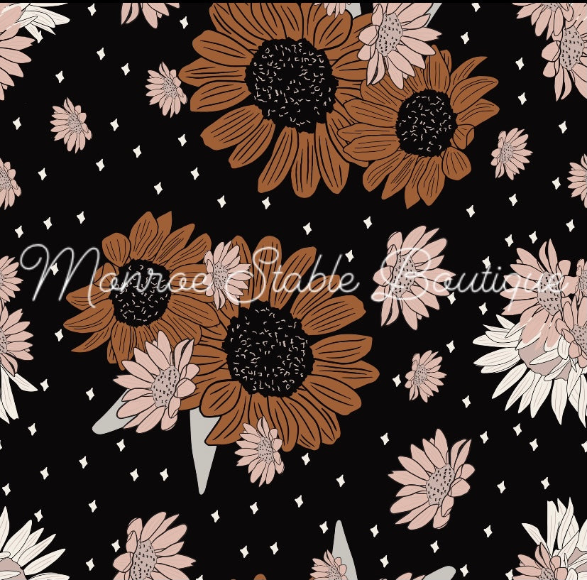 Dark boho sunflower (girls)