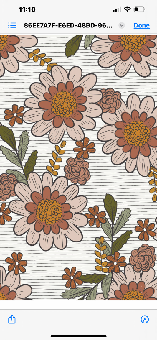 Stripe floral mauve