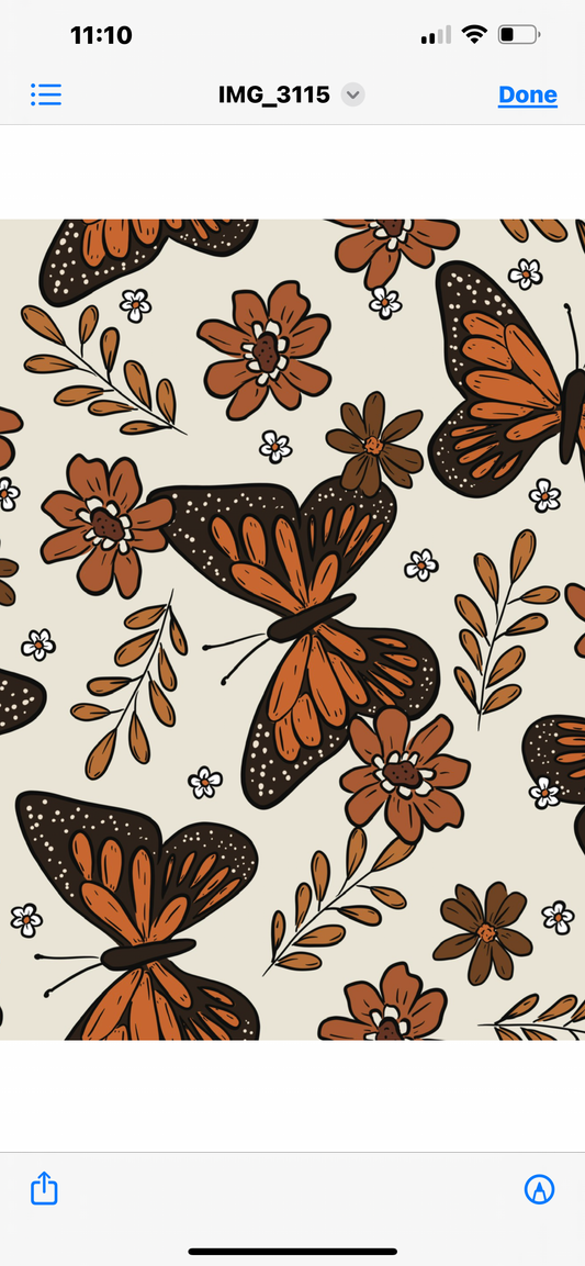 Butterfly leaf fall