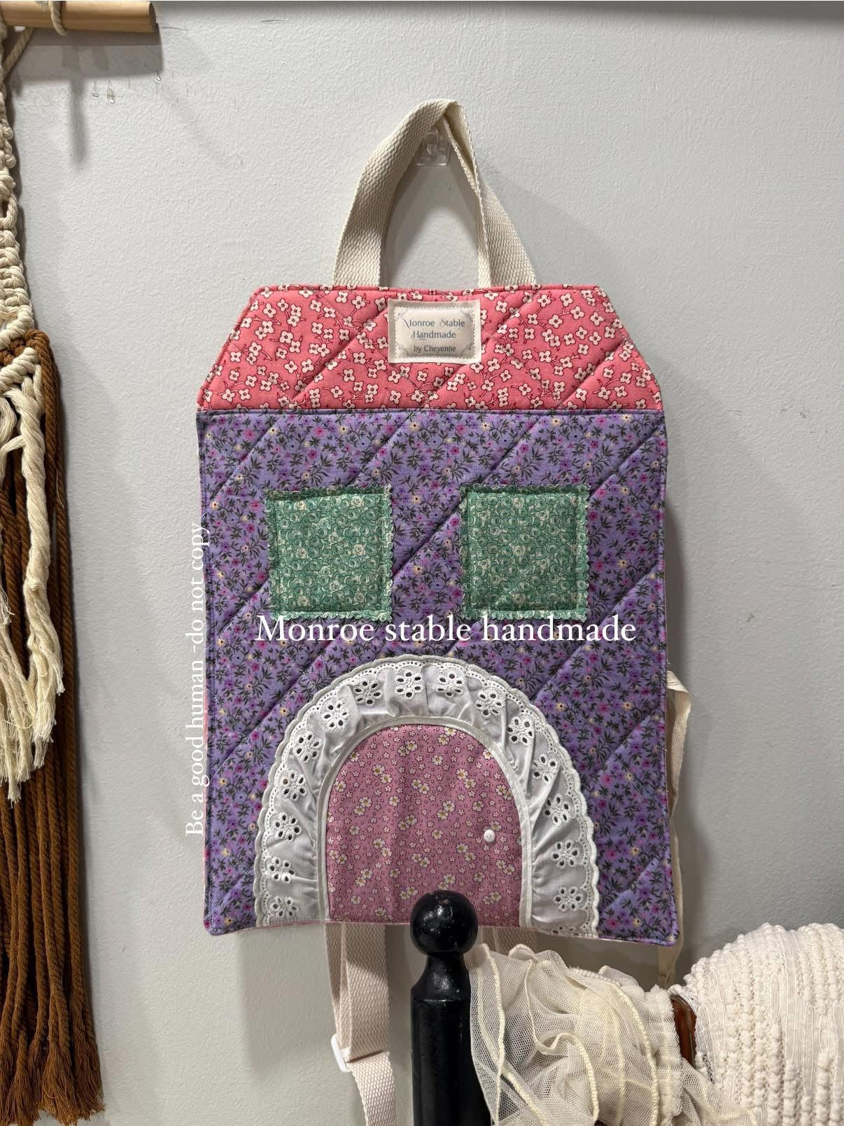 Heirloom mice backpack house please read description