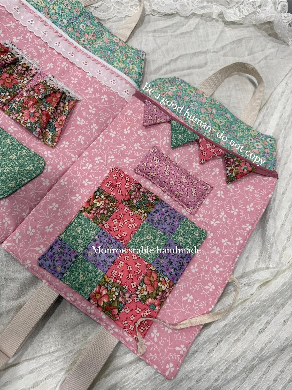 Heirloom mice backpack house please read description