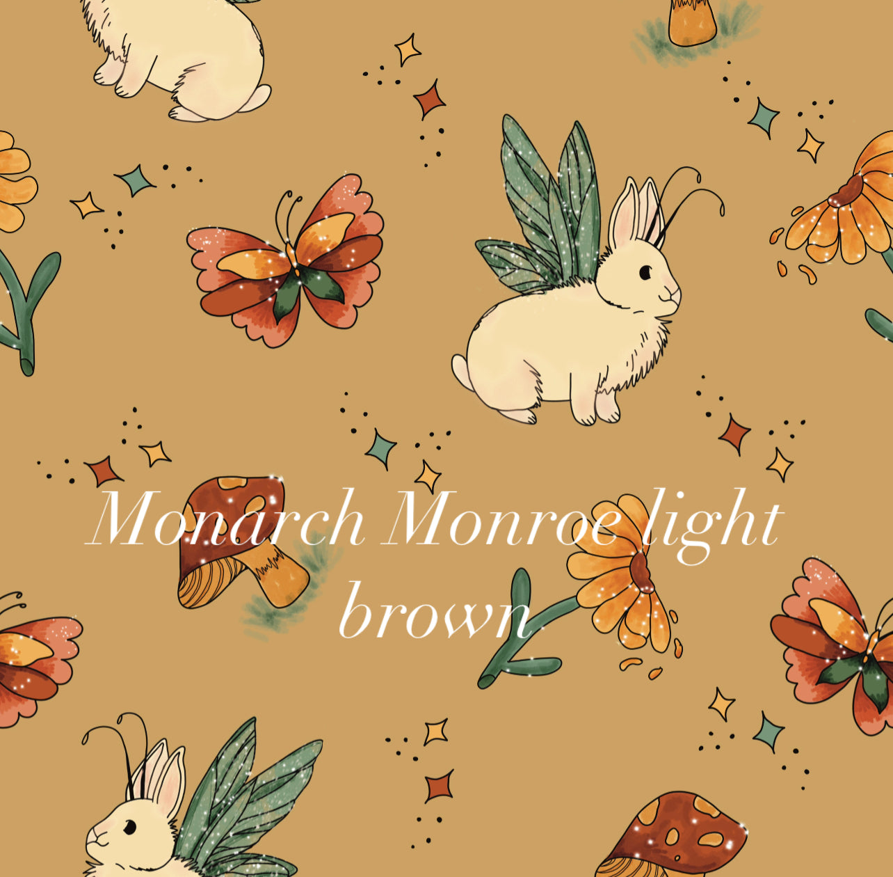 Fairy bunny seamless 4 background available