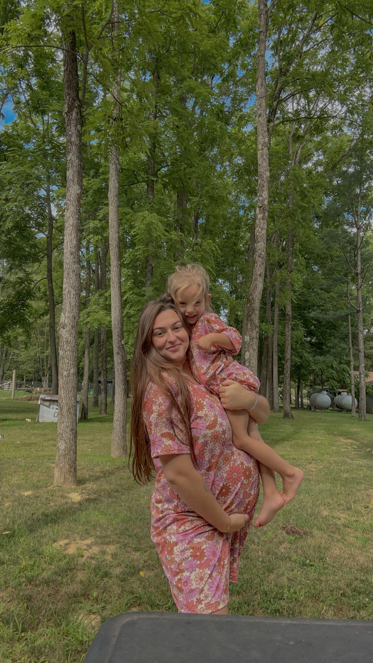 Kid romper only. matching with mama one