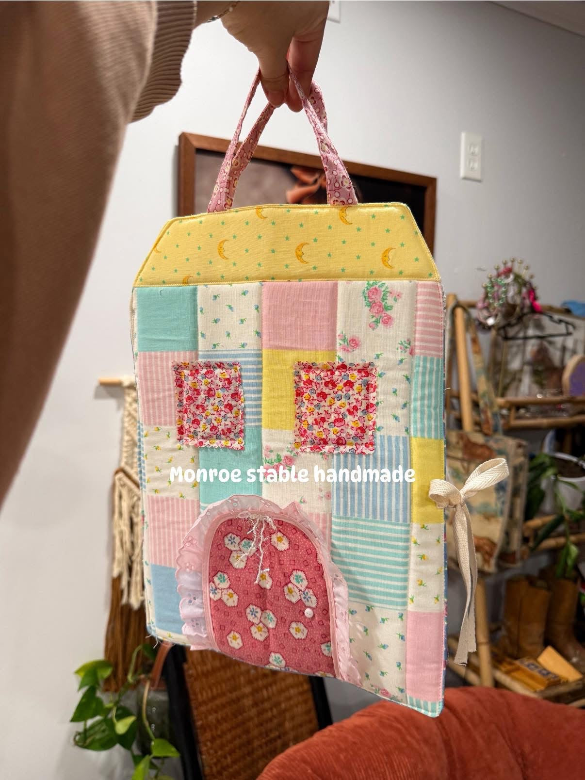 One of a kind RTS mice house medium size  (couch will come with solid -not quilted)