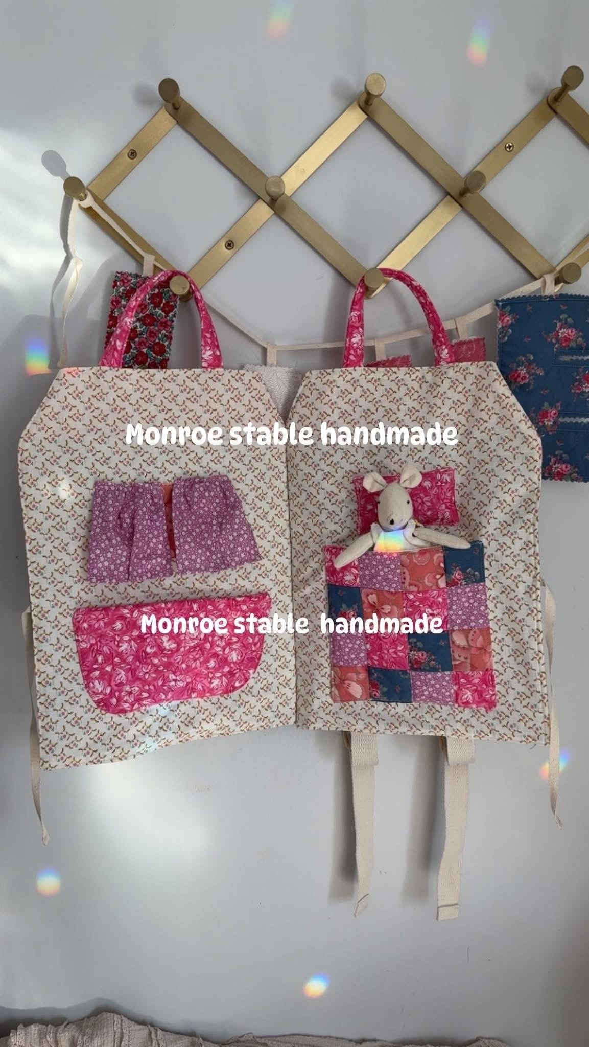 Heirloom mice backpack house please read description