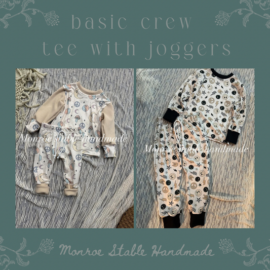 Boy set basic long sleeve/Joggers