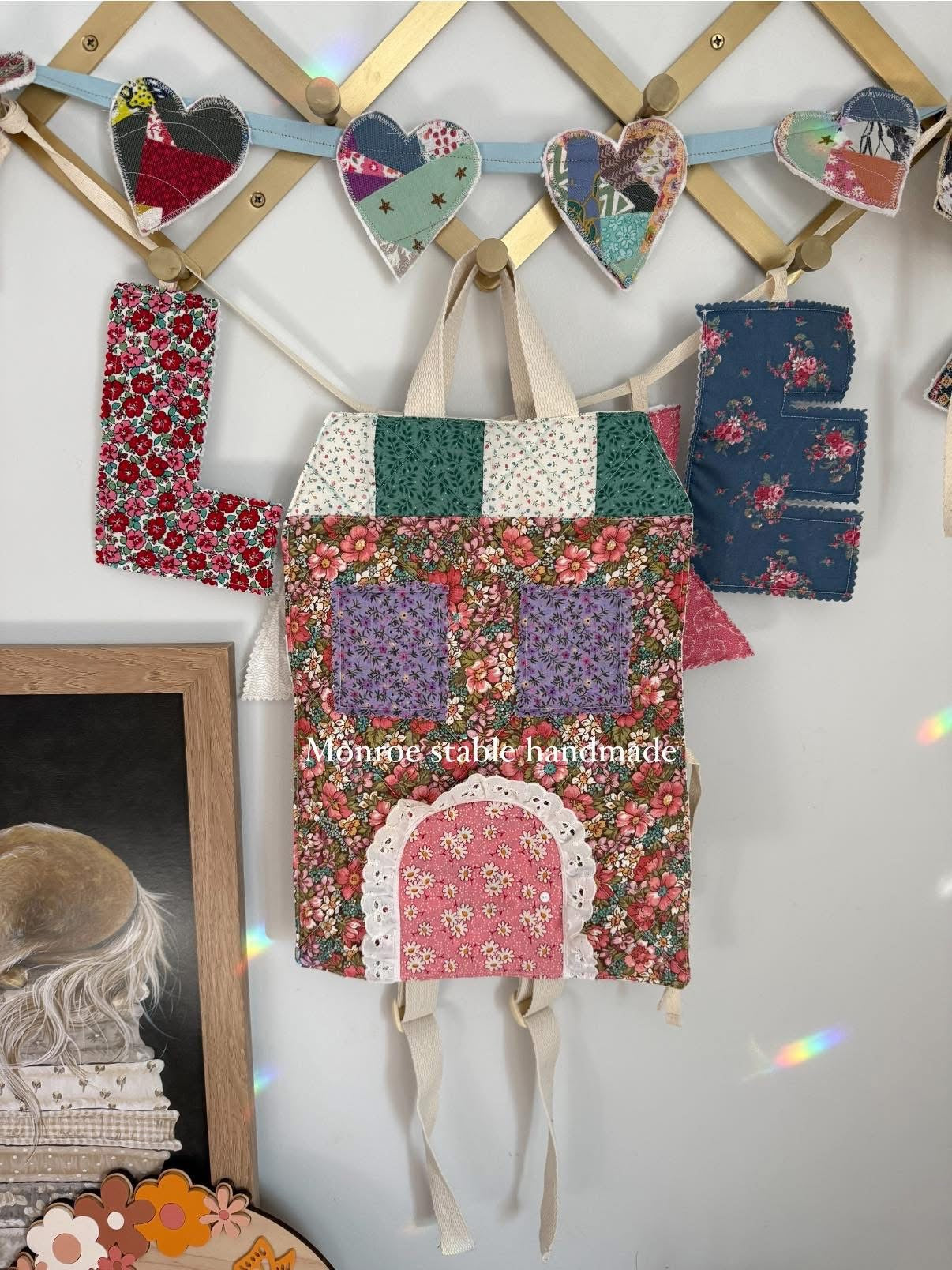 Heirloom mice backpack house please read description