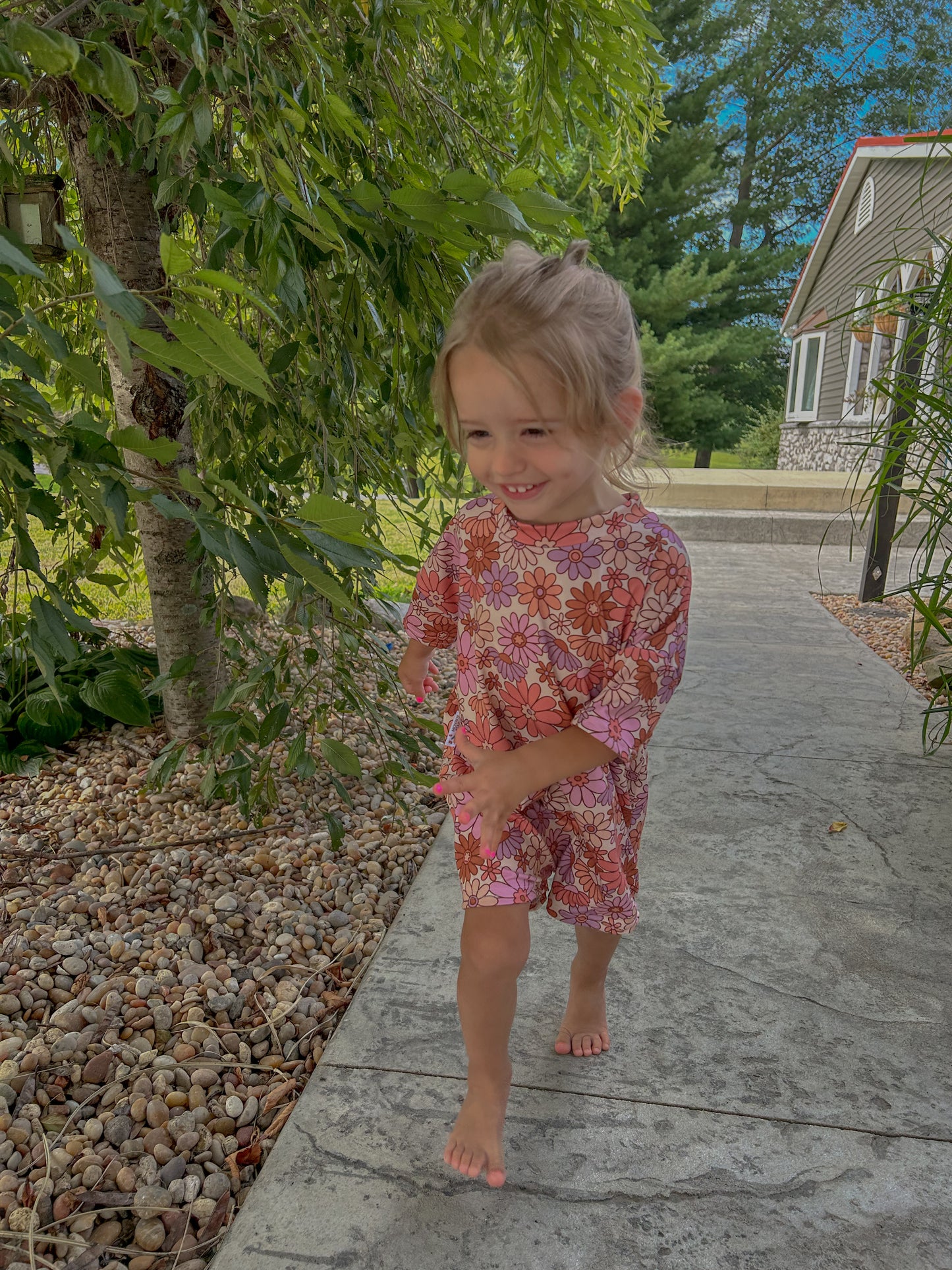 Kid romper only. matching with mama one