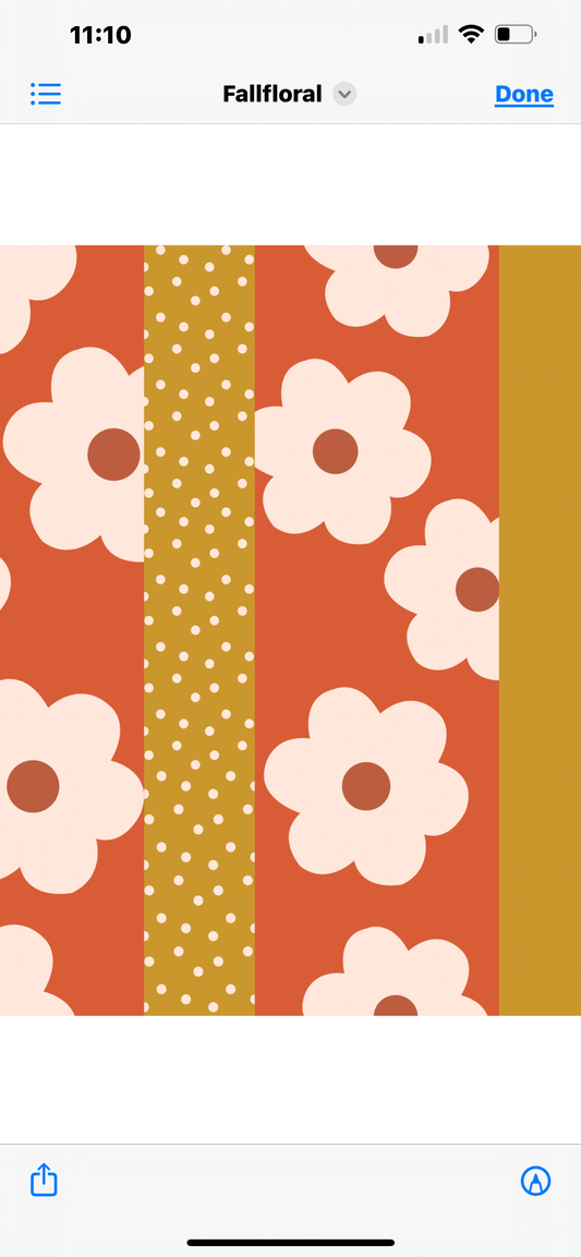 Flower fall fabric