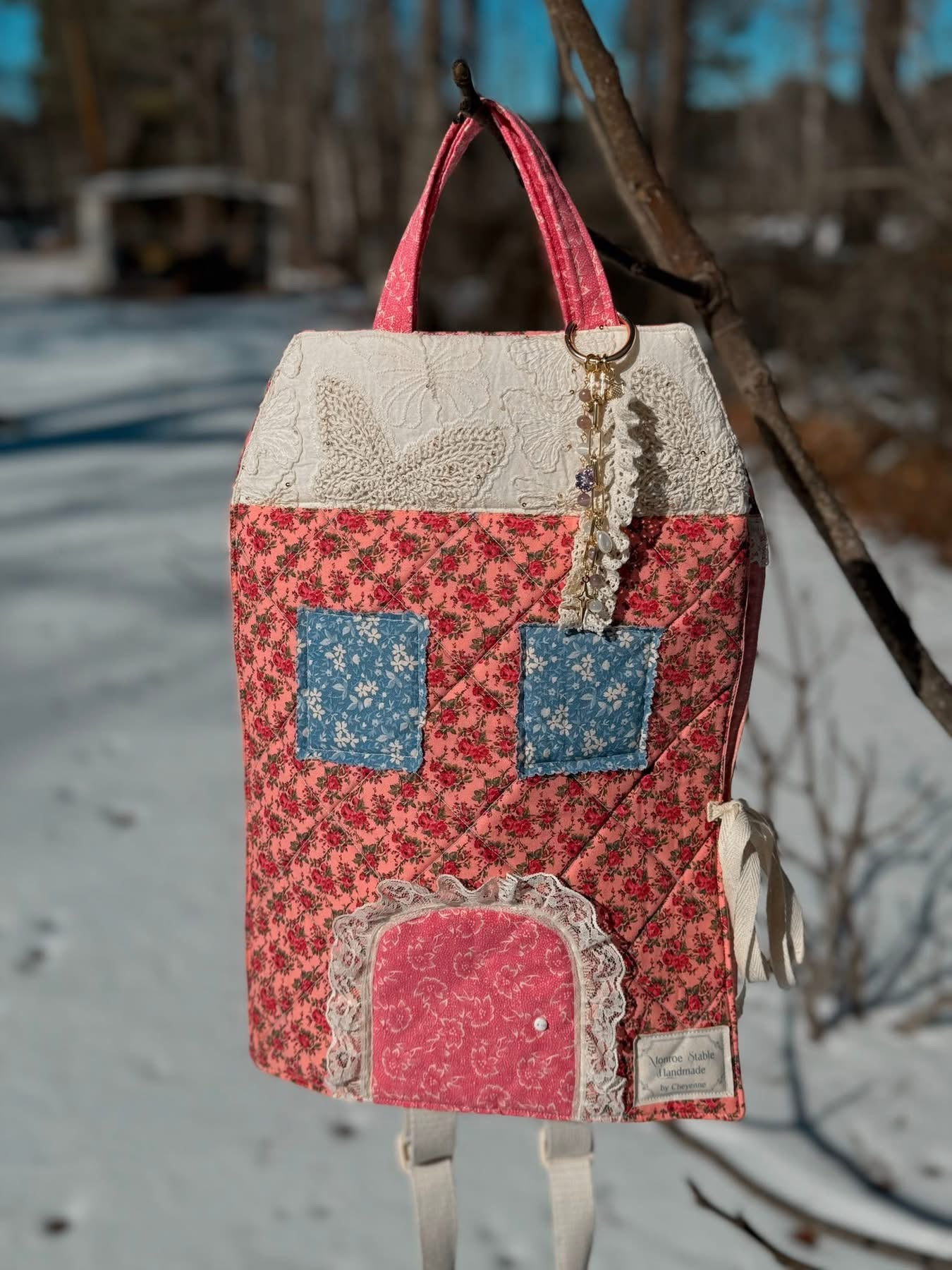 Heirloom mice backpack house please read description