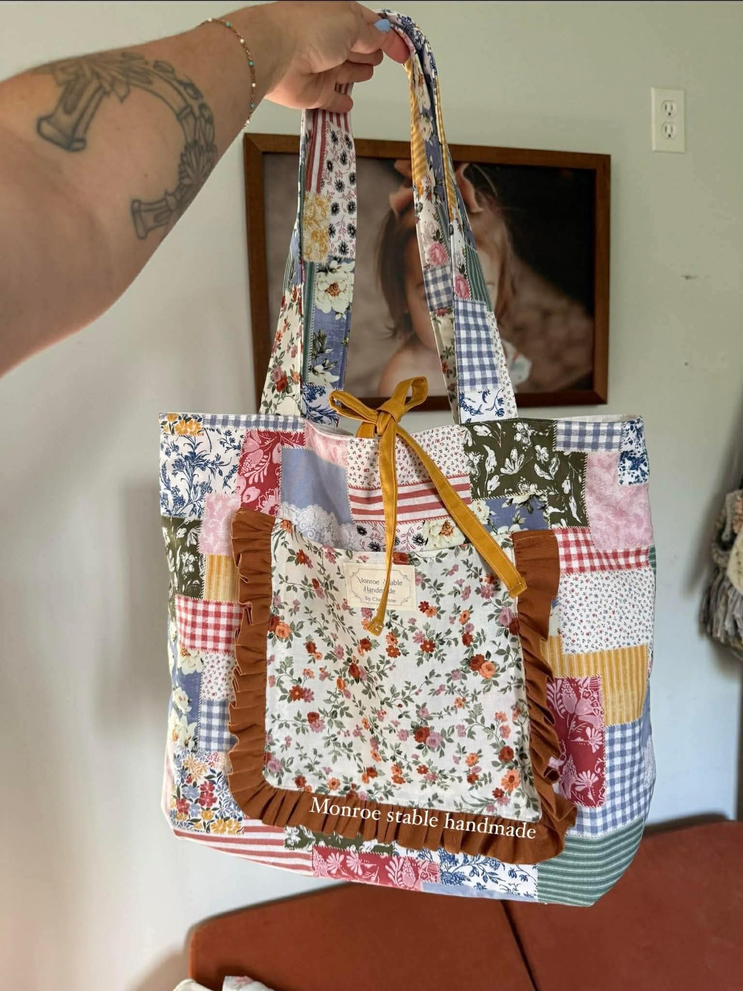 Patchwork size large mom bag preorder