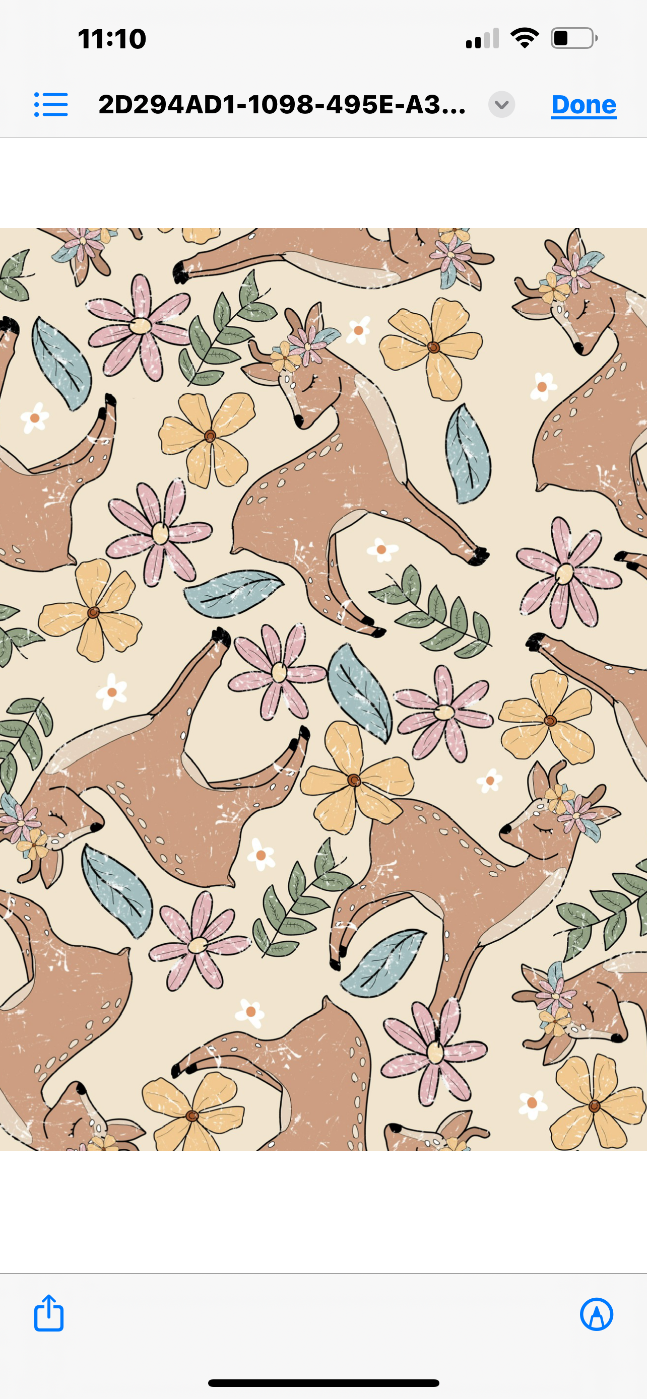 Deer floral