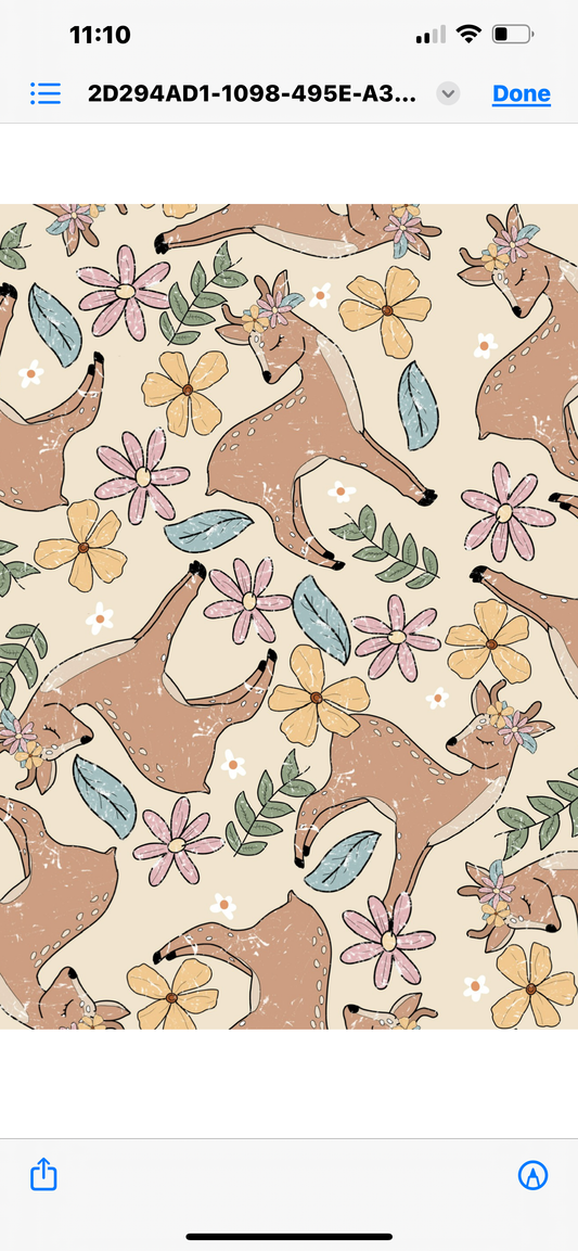 Deer floral
