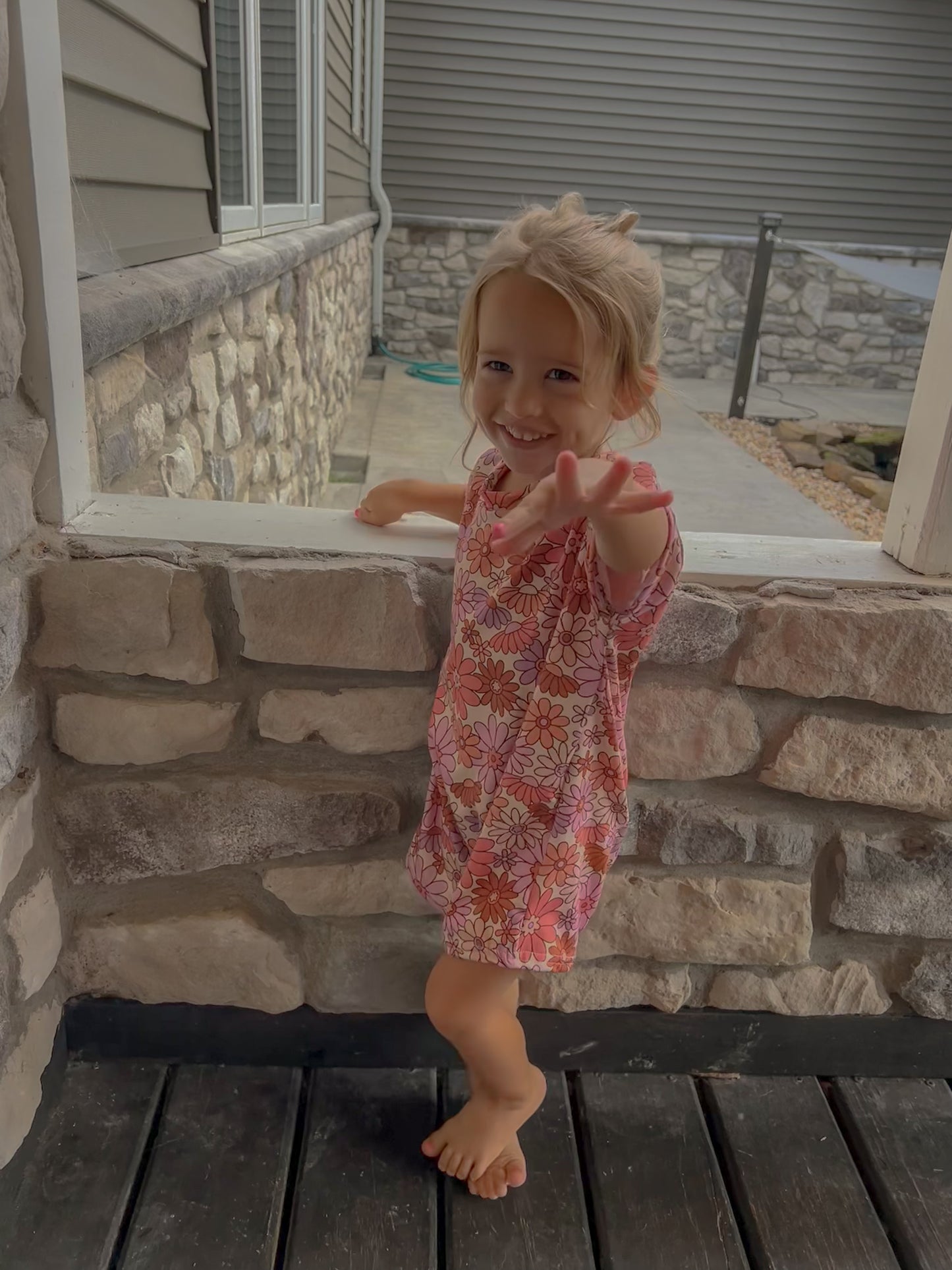 Kid romper only. matching with mama one