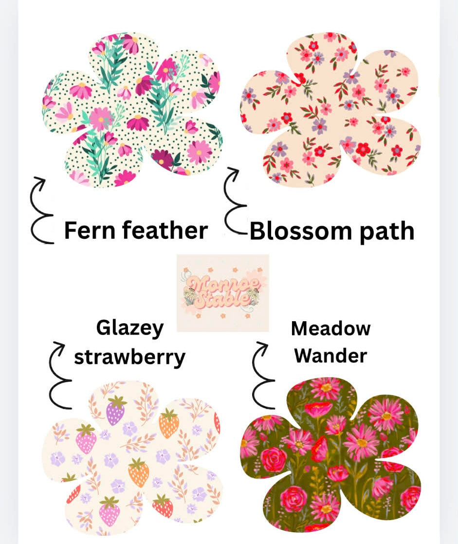 Dublin dress (Print fern feather) please add lace add on if you want lace