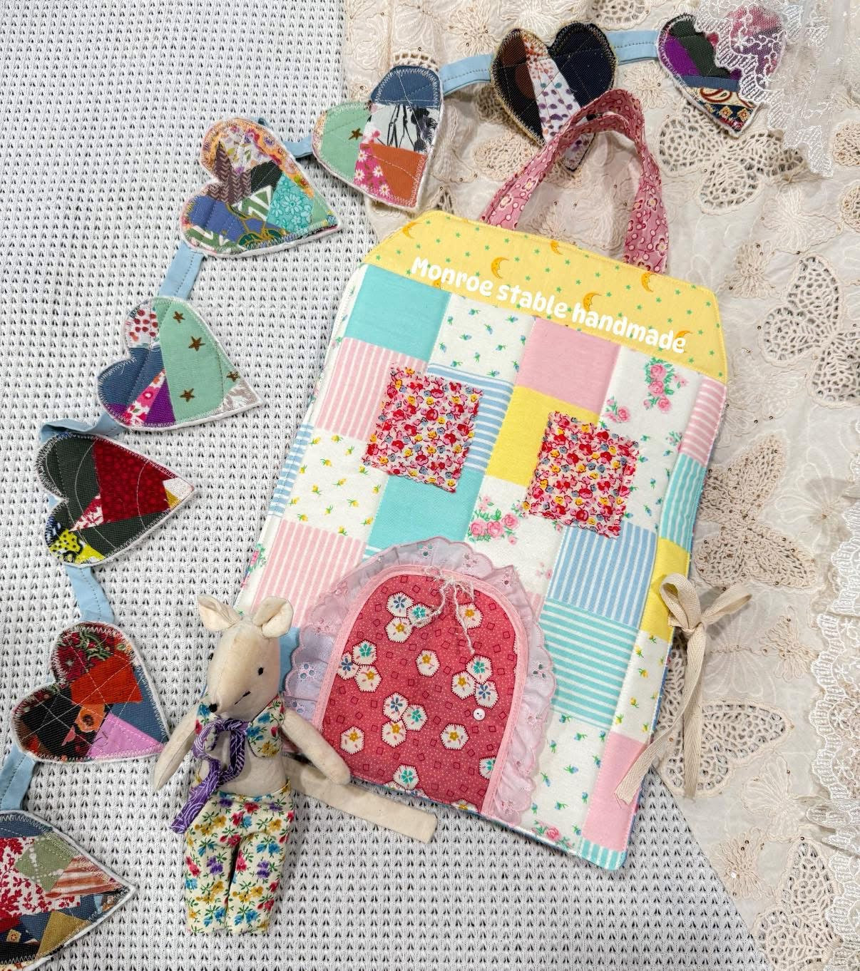 One of a kind RTS mice house medium size  (couch will come with solid -not quilted)