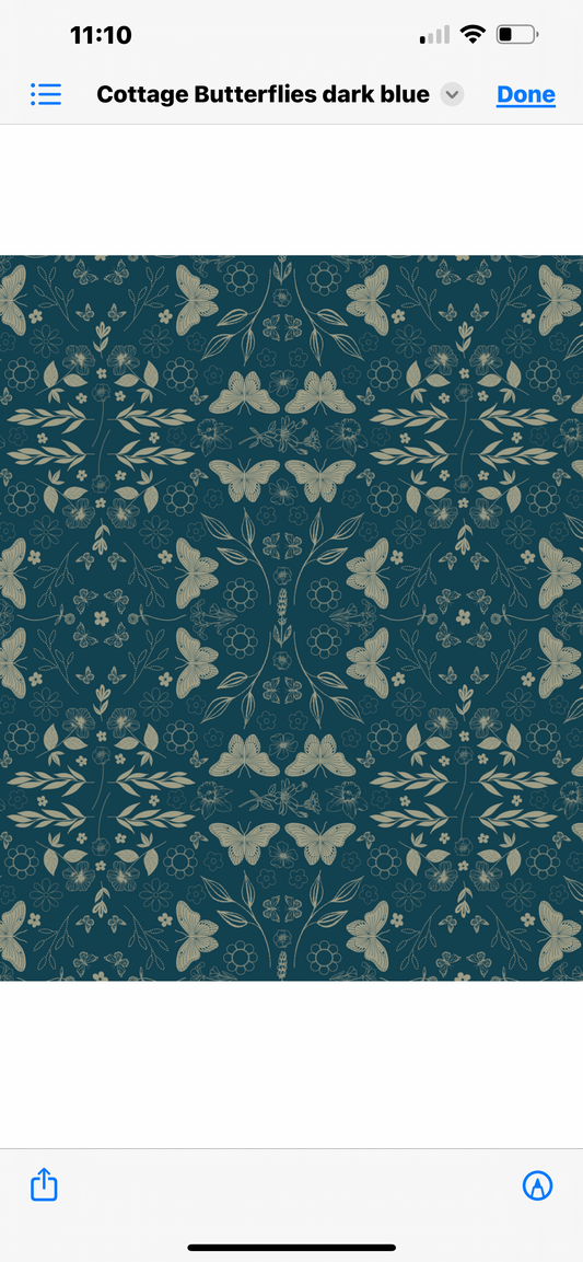 Blue black butterfly