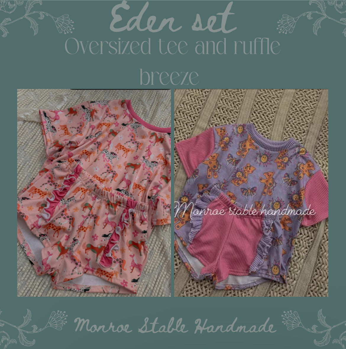 Eden set as is or pick fabric