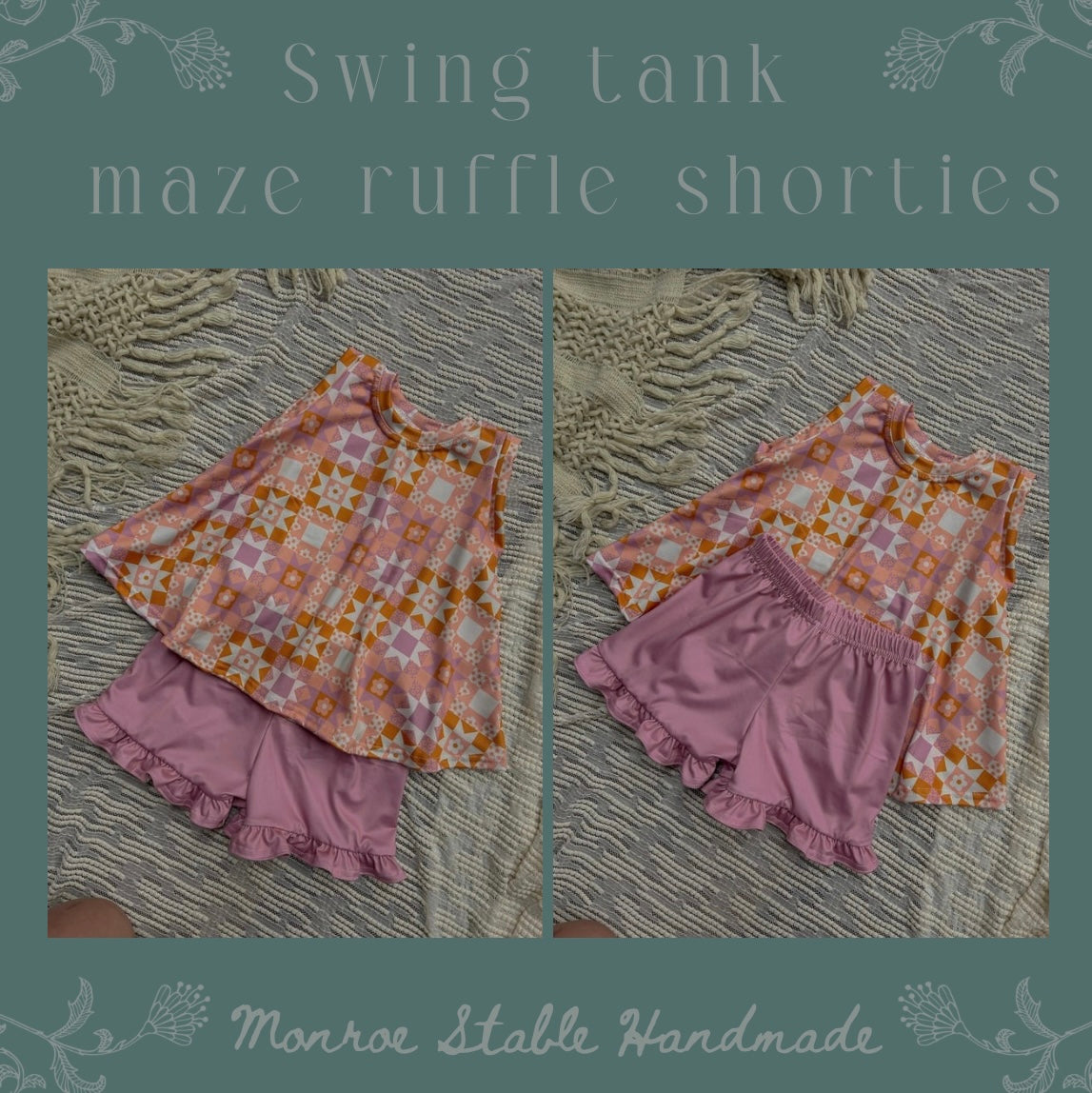 Swing tank with maze shorties (as is, or pick fabric)