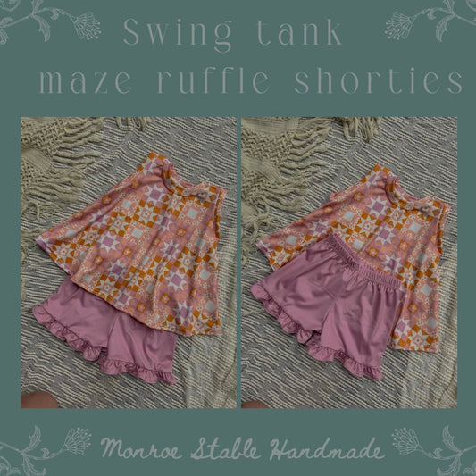 Swing tank with maze shorties (as is, or pick fabric)