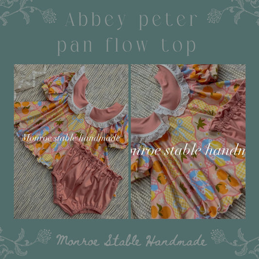 Abbey Peter Pan set (pick fabric or as is)