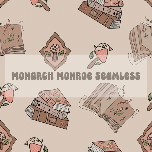 Book mushroom seamless