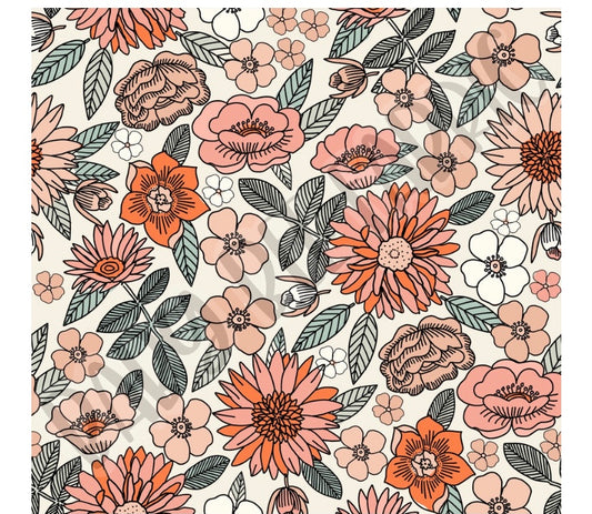 Sketched floral (girls)