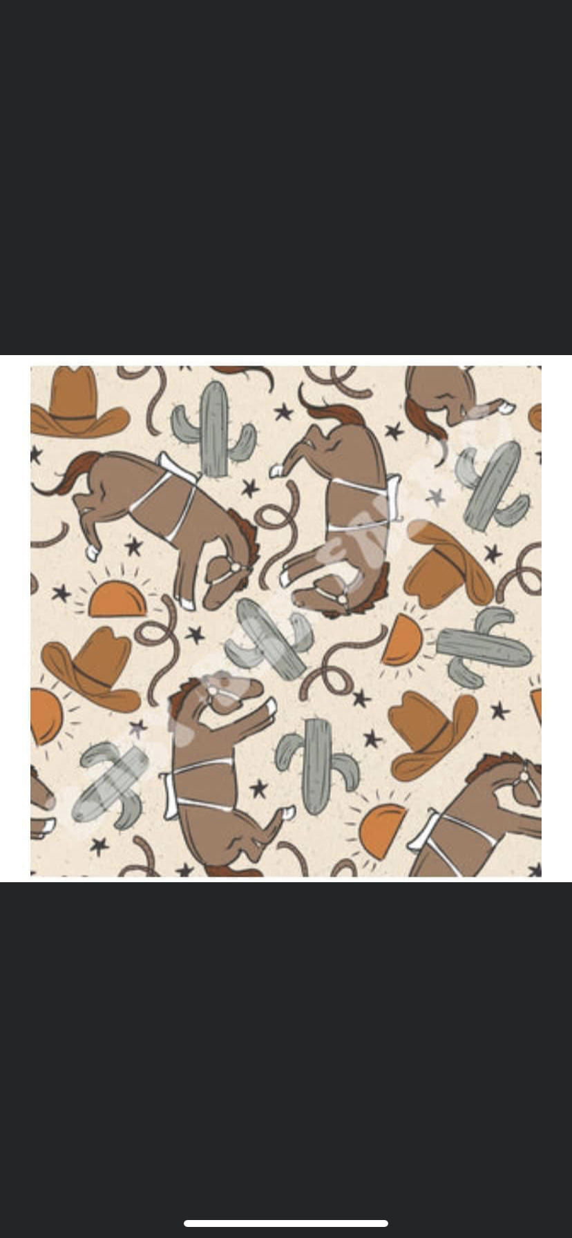 Cowgirl fabric (pick fabric with outfit)