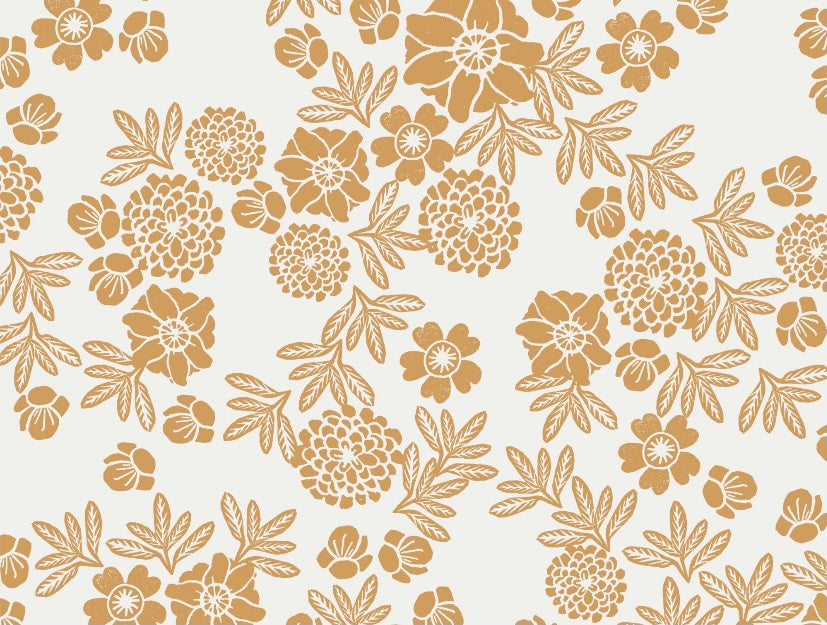 Gold floral