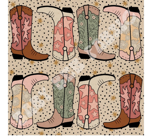 Cowgirl Boots polka girls