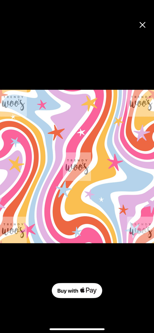 Wild stars fabric