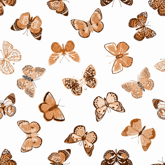 Boho neutral butterflies