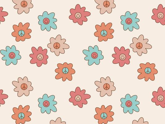 Smiley peace flower
